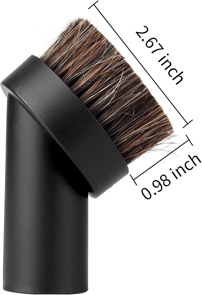 Lamoutor 2Pcs Soft Bristle Vacuum Brush Round Brush Vacuum Attachment Universal - Image 4