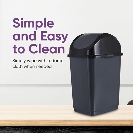 Superio Small 2.5 Gallon Plastic Trash Can - Image 7