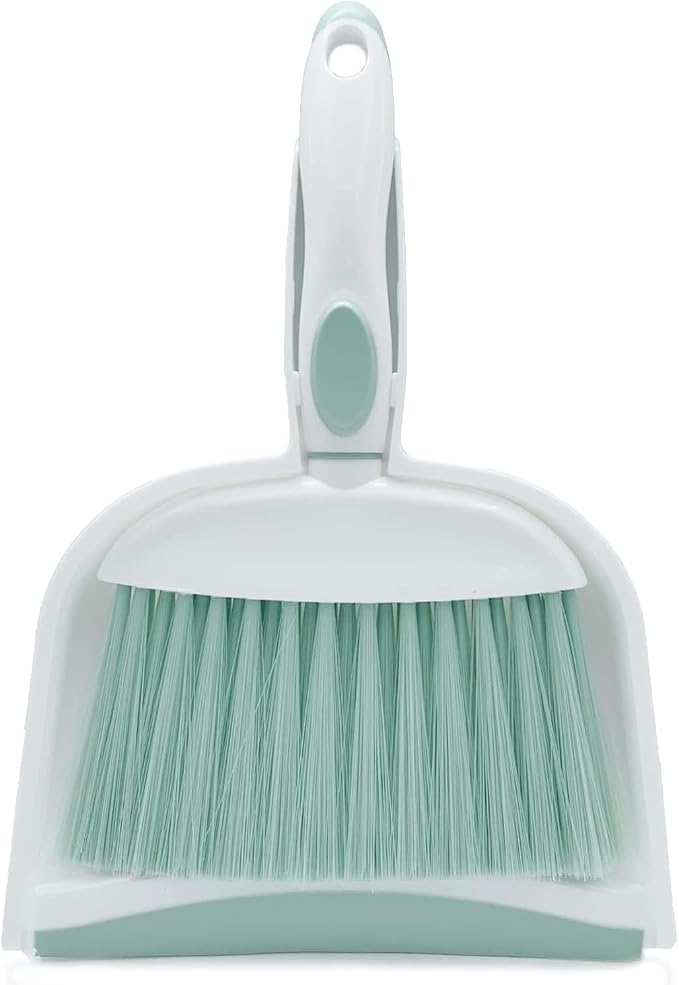 Broom Dustpan Brush Small Dust pan: Small Broom and Dustpan Set Mini Dust pan by Householdcleaningutensils