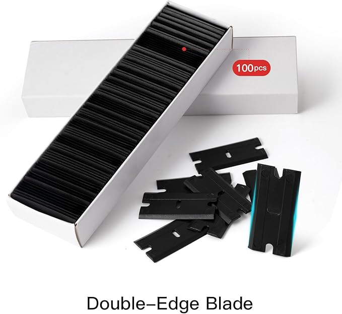 NEWISHTOOL 2 Pcs Long Handle Plastic Razor Blade Scraper - Image 2