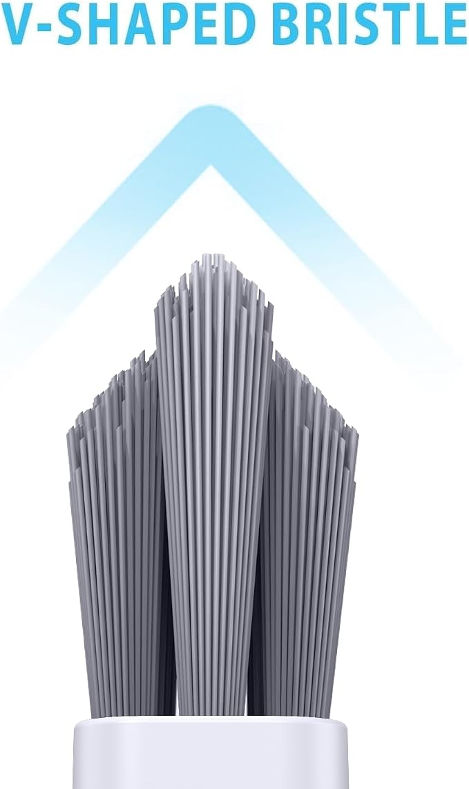 Grout Cleaner Brush V Shape, Stiff Grout Cleaning Brushes - Image 3