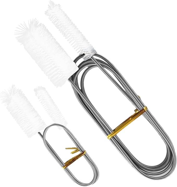 Flexible Long Drain Brush Set, Stainless Steel Tube Cleaning Brushes - Image 4