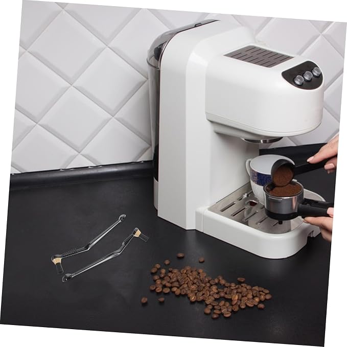 NUOBESTY 2 Pcs Coffee Machine Cleaning Brush Set Long Handle Espresso Maker - Image 4