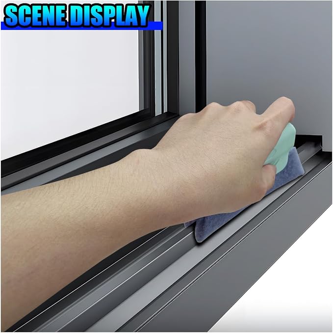 2PCS Magic Window Track Cleaner, Window Groove Cleaning Brush Tools Set - Image 4