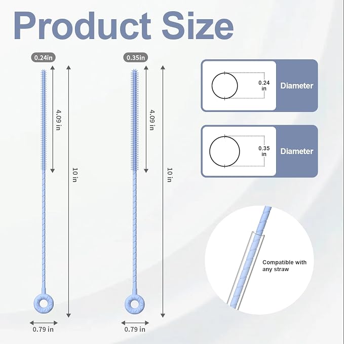 YOTIME Silicone Straw Cleaner Brush - Image 2