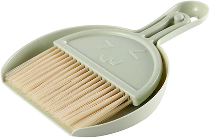 Broom with Dustpan Combo Set, Mini Lightweight Compact Dust Pan and Brush Set by Unknown