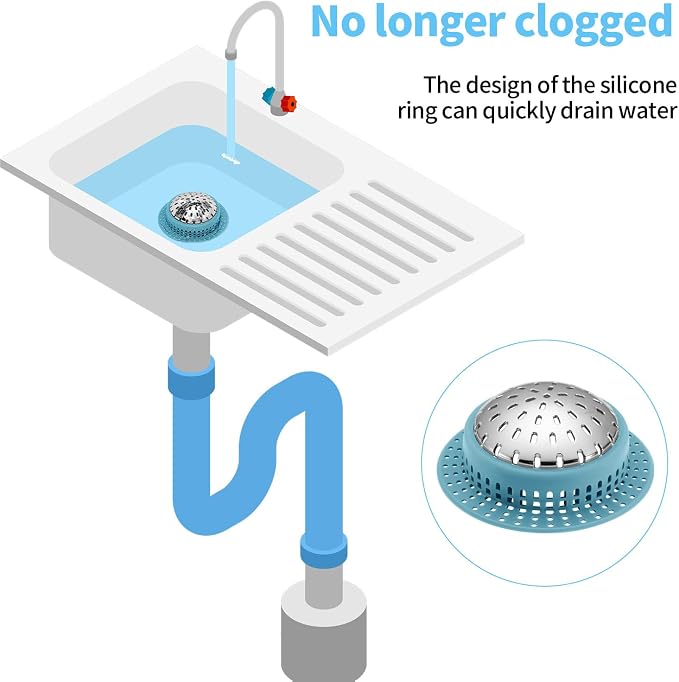Shower Drain Hair Catcher, Shower Drain Cover, Bathtub Drain Hair Catcher - Image 4