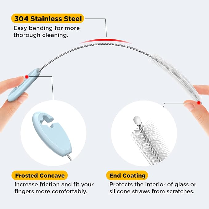 Straw Brush Set, 4 Piece Cleaner Kit - Image 4