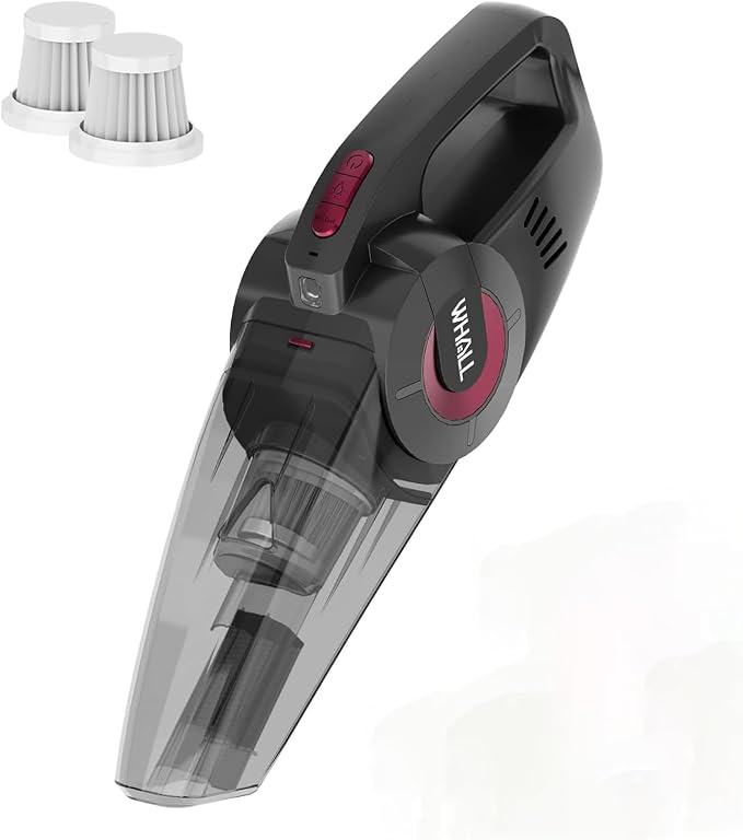 whall Handheld Cordless Car Vacuums, Wet and Dry Use 9000Pa Strong Suction by WHALL