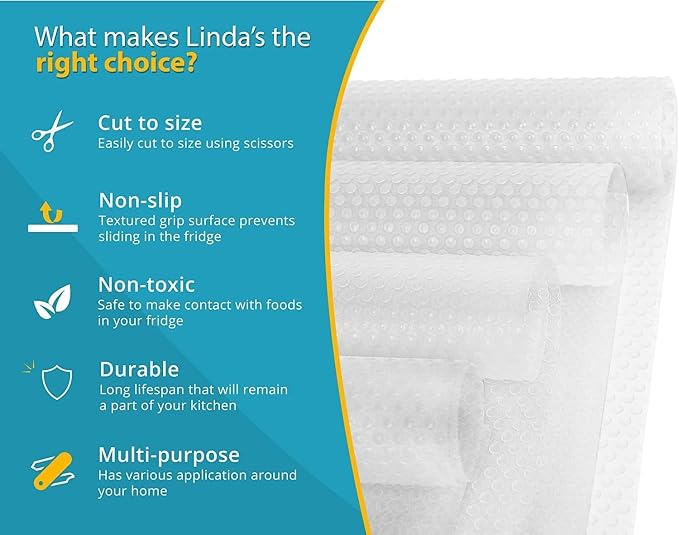 Refrigerator Liners for Shelves by Linda’s Essentials - Image 4