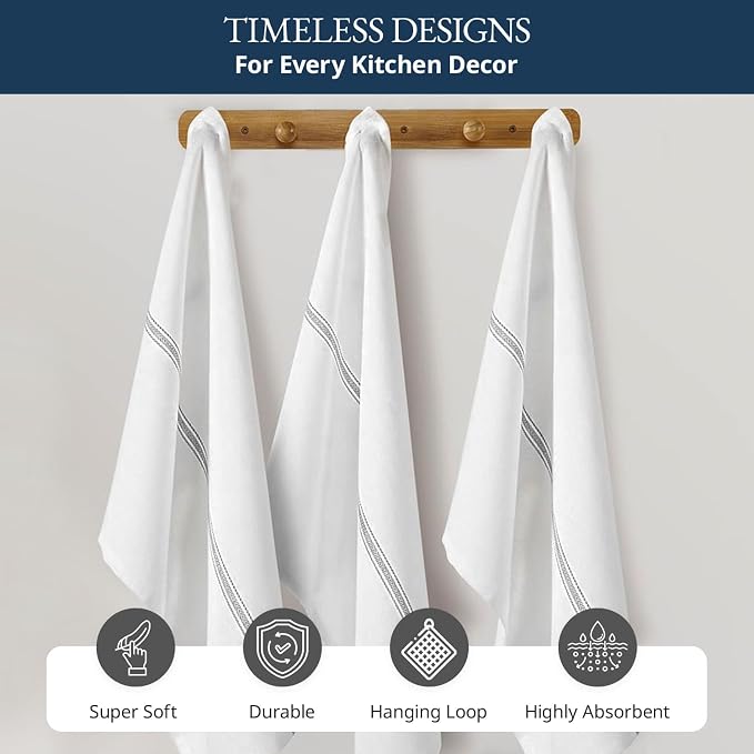 LANE LINEN Kitchen Towel Set, 6 Pack Dish Towels - Image 6