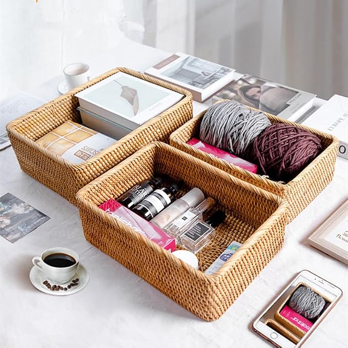 Rattan Storage Baskets, Wicker Baskets - Image 5