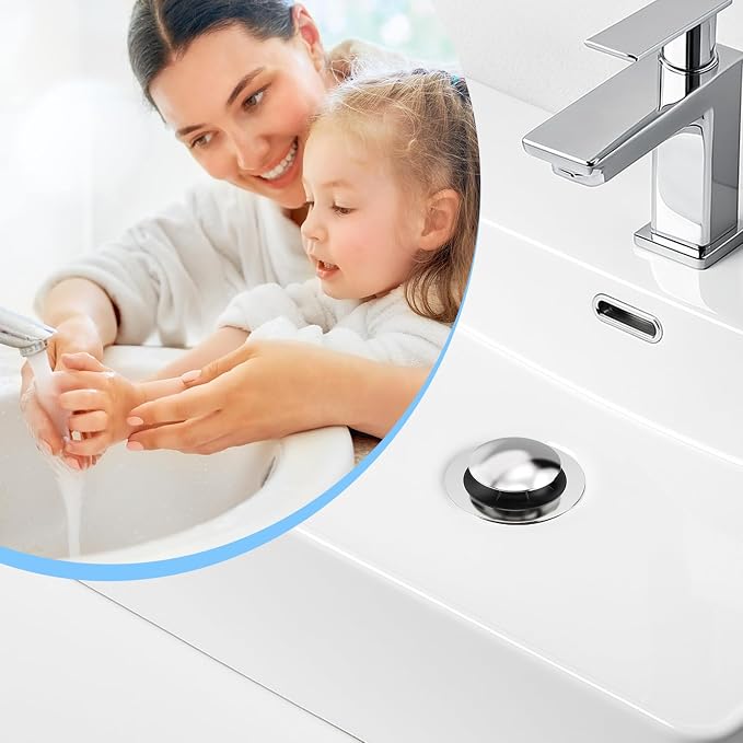 Universal 4 in 1 Bathroom Sink Stopper - Image 6