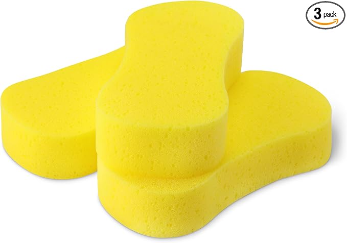 Amazon Basics Jumbo Sponges for Car Cleaning, Bodywork & Windows by AmazonBasics