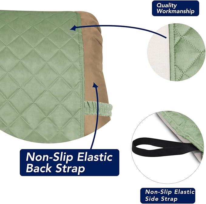 PureFit Reversible Quilted Sofa Cover, Water Resistant Slipcover Furniture - Image 3