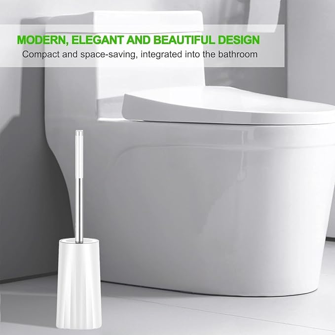 Toilet Brush and Holder Set, 2 Pack Toilet Bowl Brush - Image 5