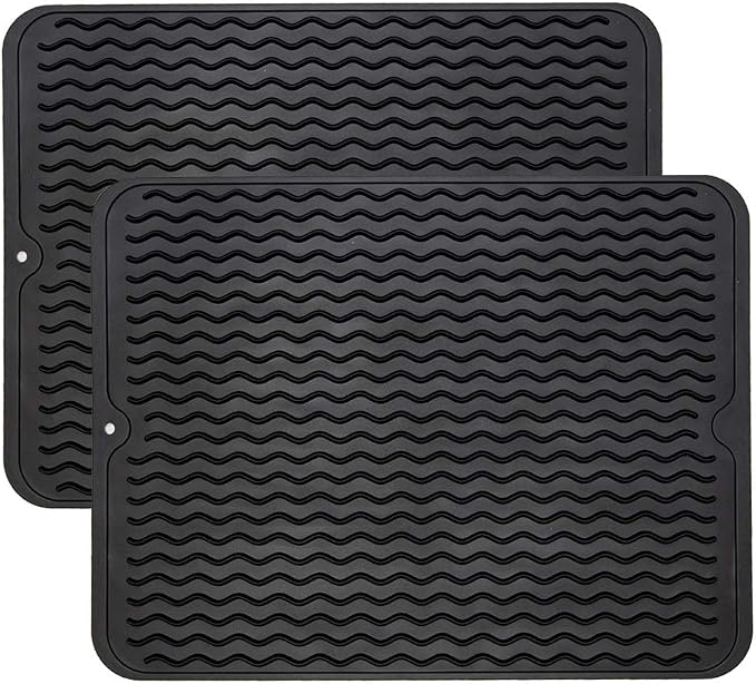 ZLR 2 Pcs Silicone Dish Drying Mats by ZLR
