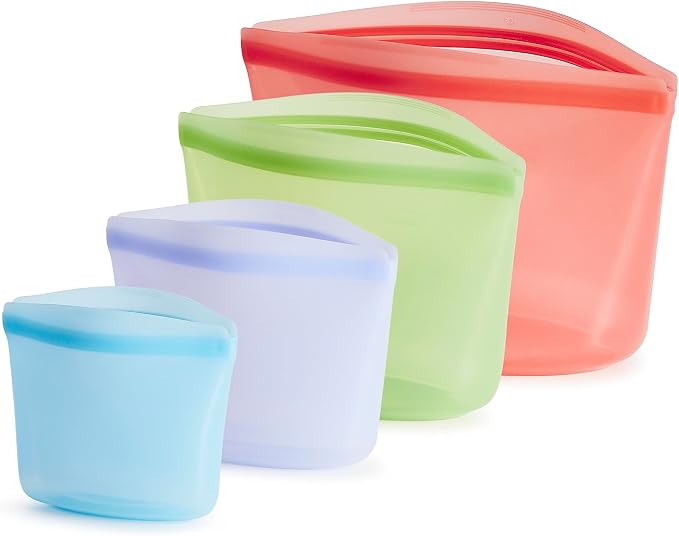 Stasher Premium Silicone Reusable Food Storage Bags, Lunch Bag, Travel by Stasher