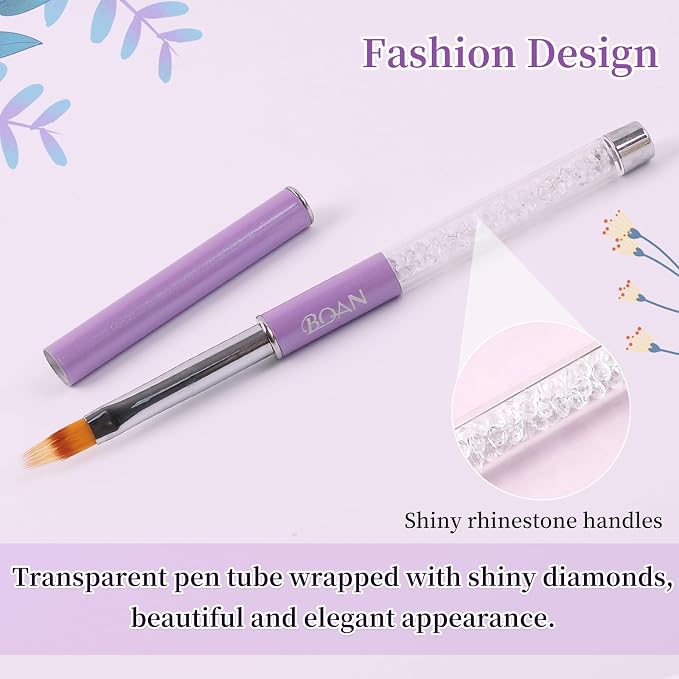 BQAN 1Pcs Nail Ombre Brush Nail Art Gradient Painting Brush - Image 4