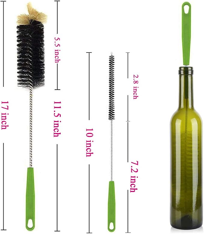 Long Bottle Brush, 17 in Bendable Cleaner Brushes - Image 5