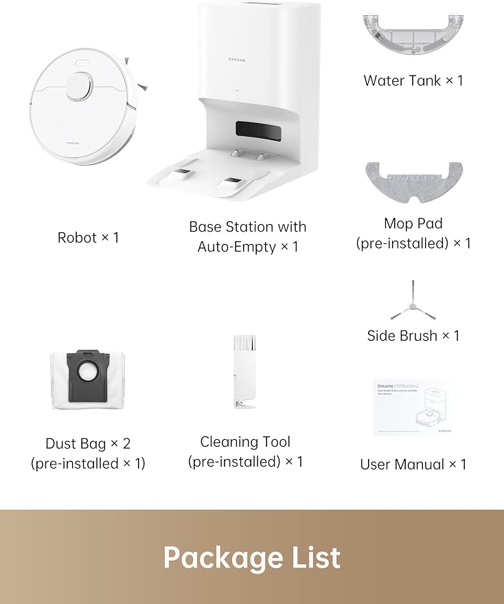 DREAME D10 Plus Gen 2 Robot Vacuum and Mop - Image 8