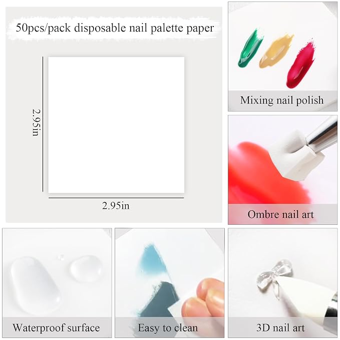 150Pcs Soft Nail Sponges for Ombre Mini Nail Art Sponges - Image 5