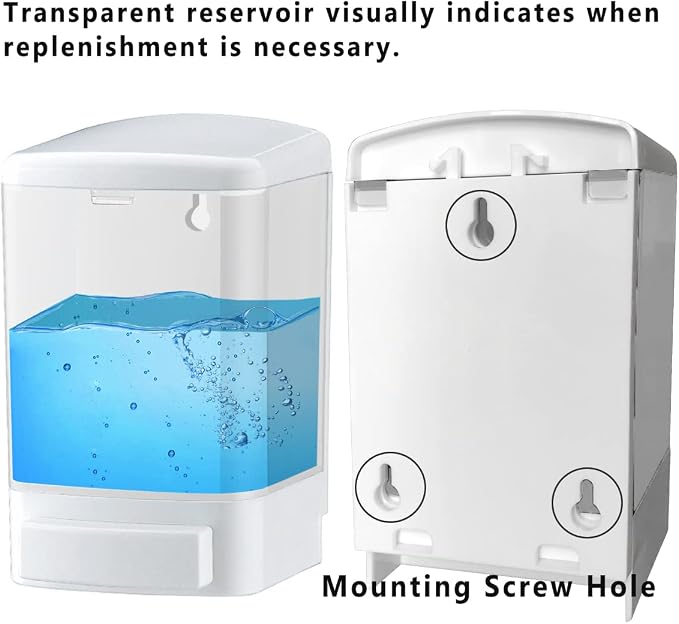 Manual Soap Dispenser Bathroom Kitchen Wall Mounted Commercial Soap Dispenser - Image 2