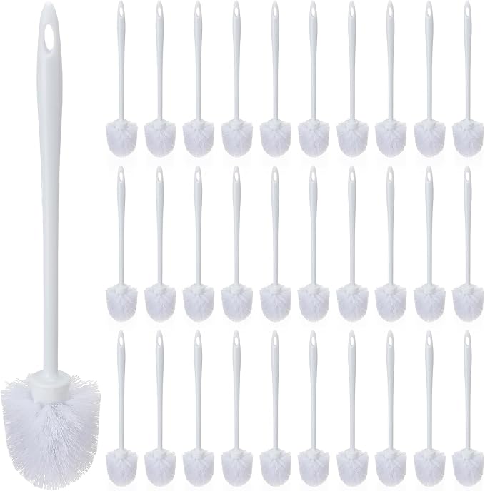 Tioncy 30 Pcs 14.2 Inch Toilet Brush Commercial Heavy Duty Toilet Bowl Cleaning by Tioncy