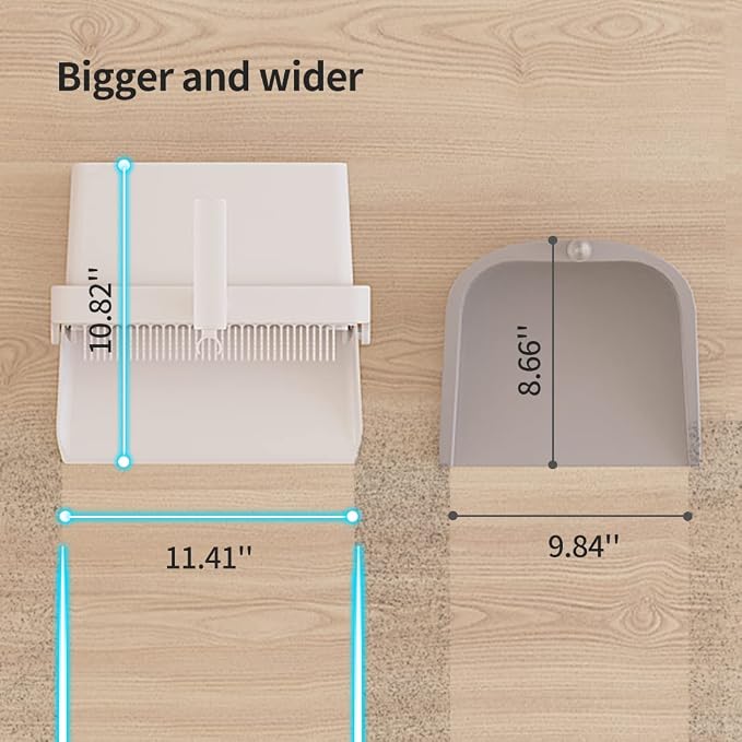 CQT Broom and Dustpan Set with Handle, Brush and Dustpan Set - Image 3