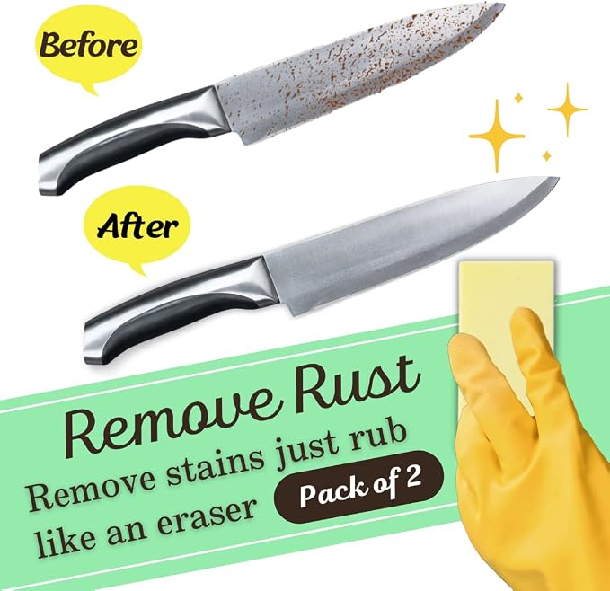 Rust Eraser for Knives Kitchen Stoves Wood Finish and Bicycles Multi Purpouse - Image 2