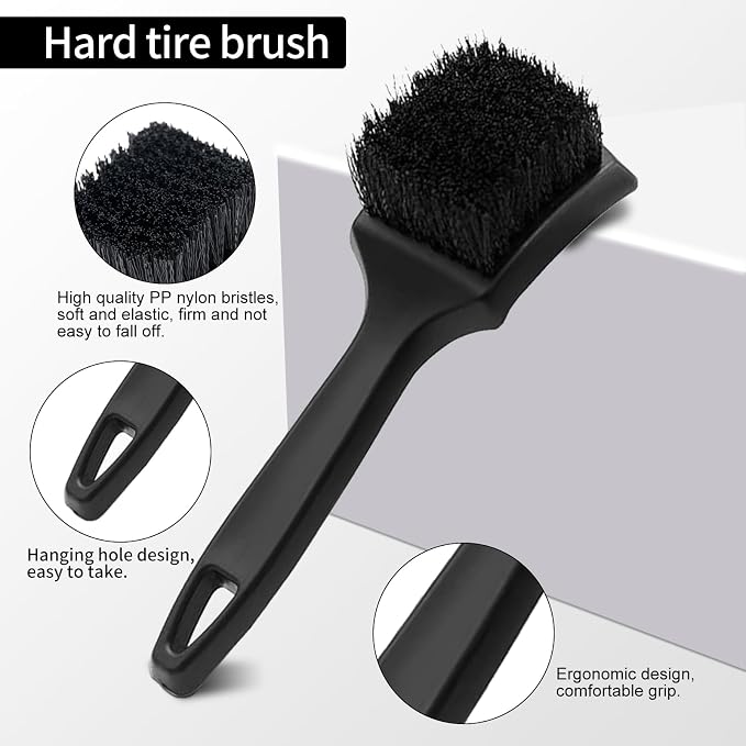 Bendable Wheel Brush Kits Soft Microfiber Wheel Cleaner Brush Synthetic Woolies - Image 6