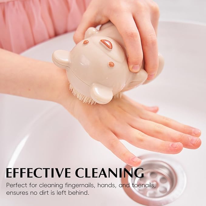Bear Fingernail Brush, Kids Nail Brush - Image 3