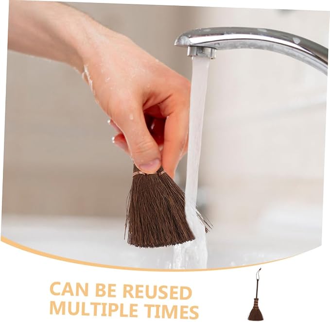 2pcs Mini Handheld Broom for Carpet Pet Hair Versatile Boys and Girls Mop and - Image 3
