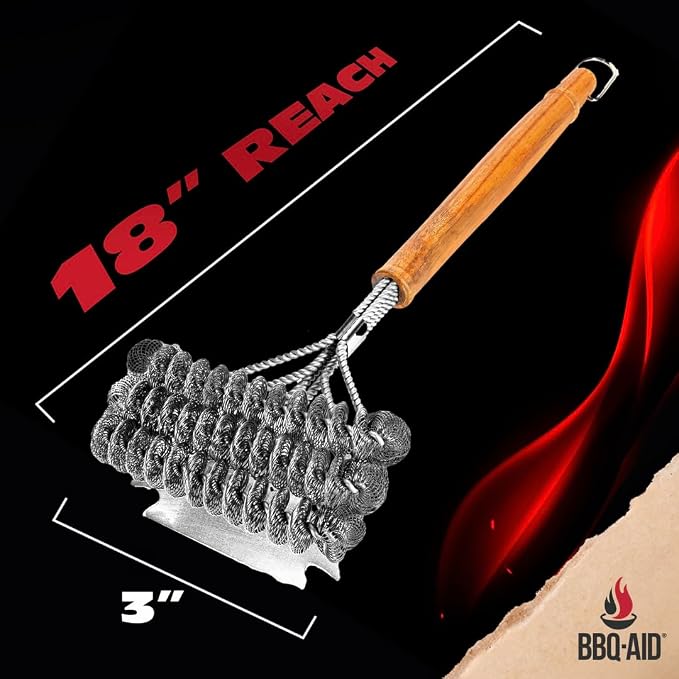 BBQ-AID Grill Brush for Outdoor Grill Bristle Free - Image 5