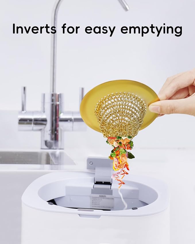 Gold Sink Strainer, Reversible Mesh Sink Strainer - Image 2
