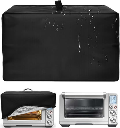 Heat-Resistant Dust Proof Waterproof Oven Cover Compatible with Breville BOV900BSS Smart Oven Air Fryer Pro 1:1 Fit for Farberware 1.1 CuFt Microwaves