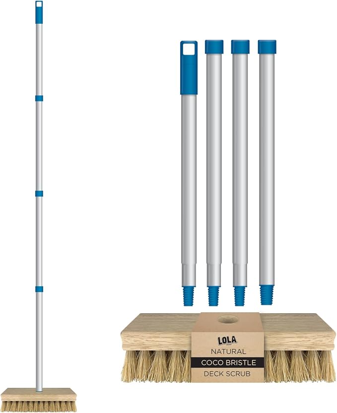LOLA Deck Scrub Brush, Removes Dirt & Grime from Patios by LolaProducts