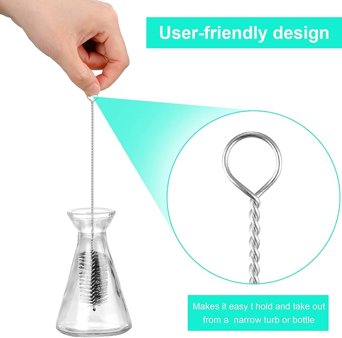 Reusable Straw Cleaning Brushes Bottle Test Tube Long Straw Cleaning Brush - Image 4