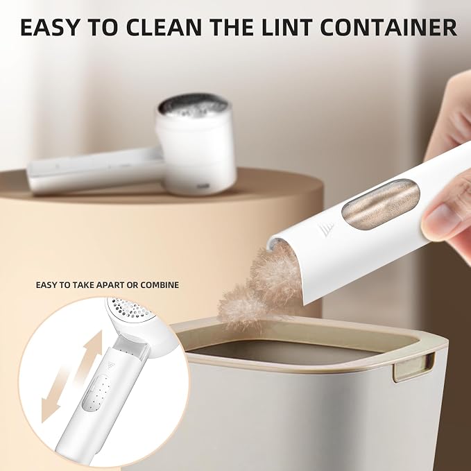 Fabric Shaver, Lint Remover Rechargeable, Electric Portable Sweater Defuzzer - Image 6
