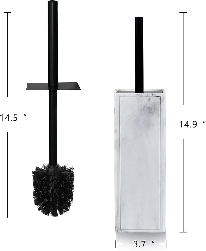Toilet Brush and Holder Set for Bathroom, Stylish and Durable Cleaning Tool - Image 2