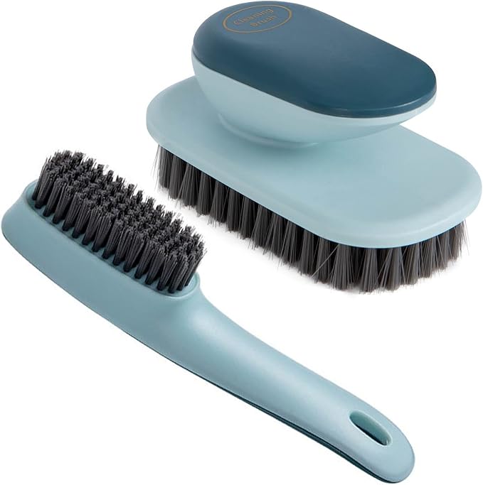 Laundry Scrub Brush 2 Pack Soft Bristle Brush by Selaurel