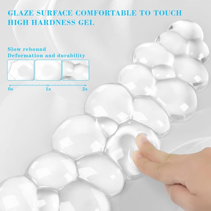 Gel Cloud Keyboard and Mouse Wrist Rest, Cute Wrist Support and Arm Support - Image 4