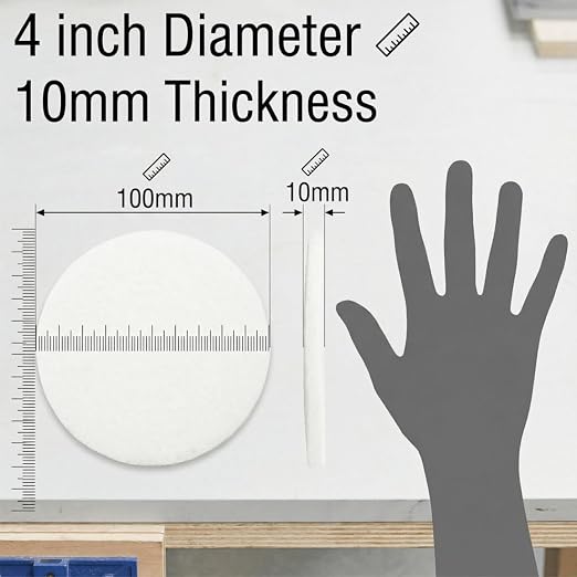 4 Inch 1200 Grit Drill Brush Scrubber Scouring Pads, Random Orbital Sander - Image 2