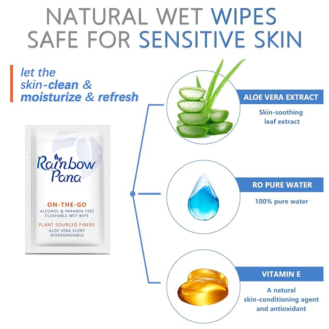 RainbowPana Flushable Wipes - Image 3