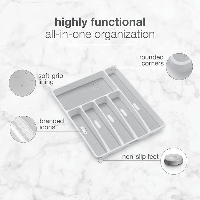 madesmart Classic Large Silverware Tray - Image 3