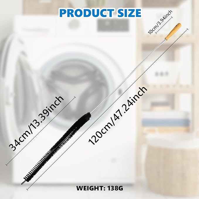 Dryer Lint Brush Vent Cleaner Tool 47.2 Inch Extra Long Flexible - Image 6