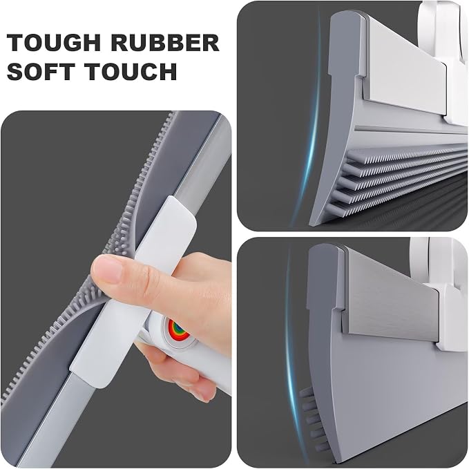 Squeegee Broom for Floor, 2-in-1 Magic Silicone Broom for Pet Hair, Tile and - Image 6