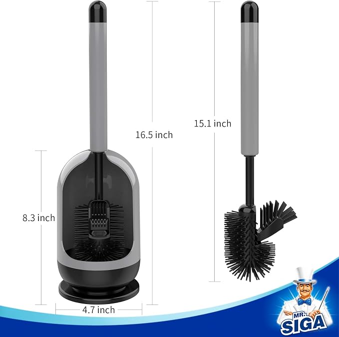 MR.SIGA Soft Bristle Toilet Brush - Image 8
