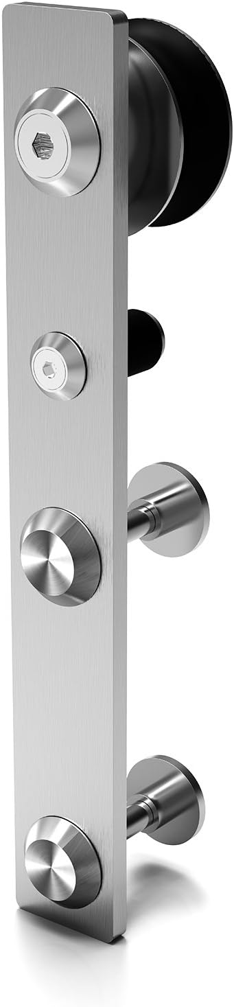 CCJH Stainless Sliding Barn Door Hardware Kit 9ft Heavy Duty - Image 3