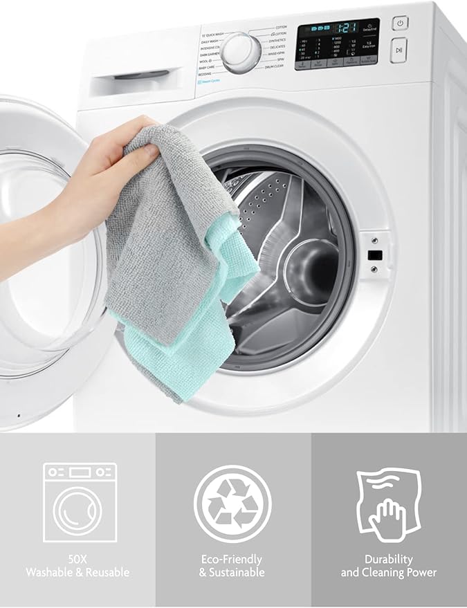 Fantasticlean Microfiber Cleaning Cloth Roll -75 Pack, Tear Away Microfiber - Image 7